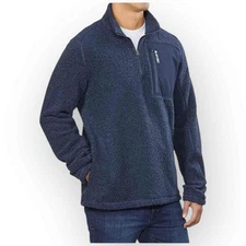 NWT Hi-Tec Men’s ¼ Zip Fleece Pullover – Navy – Size XL