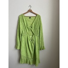 Shein Curve Womens Green Cut Out Dress Size 3XL