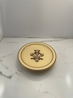 Set of 3- Vintage Pfaltzgraff Village Brown Bread Salad 7'' Plate