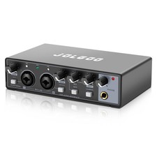 2x2 USB Audio Interface, 24-Bit/192kHz Phantom Power Recording Card