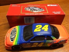 1994 Racing Champions Jeff Gordon 24 Dupont 1/24 Diecast Coin Bank 1 Of 10000