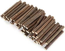 120 Pack Wood Log Sticks 10 CM / 4 Inch 0.8-1.2 CM in Diameter Twigs for Crafts