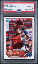 Yadier Molina 2023 Topps PHOTO Variation SSP #4 Psa 10 - Pop 11 RARE SHORT PRINT