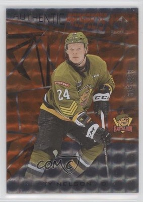 2021 Upper Deck SP Game Used CHL Edition Orange Foilboard /499 Ty Nelson #17 y0i