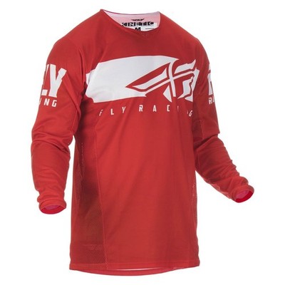 FLY RACING Cross Jersey Kinetic Shield Red/White Tg.M - 372-422M