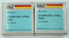 Vintage Lot of 2 KALT Stainless Steel Reel for 35mm NP-10110 NEW in Box