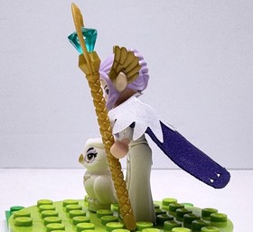 Lego Elves Skyra Minifigure Cape elf011 Set 41078 Castle W/Staff & Owl
