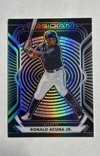 2021 Panini Chronicles - Obsidian Ronald Acuña Jr. #38