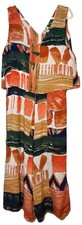 Orientique Naturally Australian Women's Colorful Culottes Jumper Dress Size Med