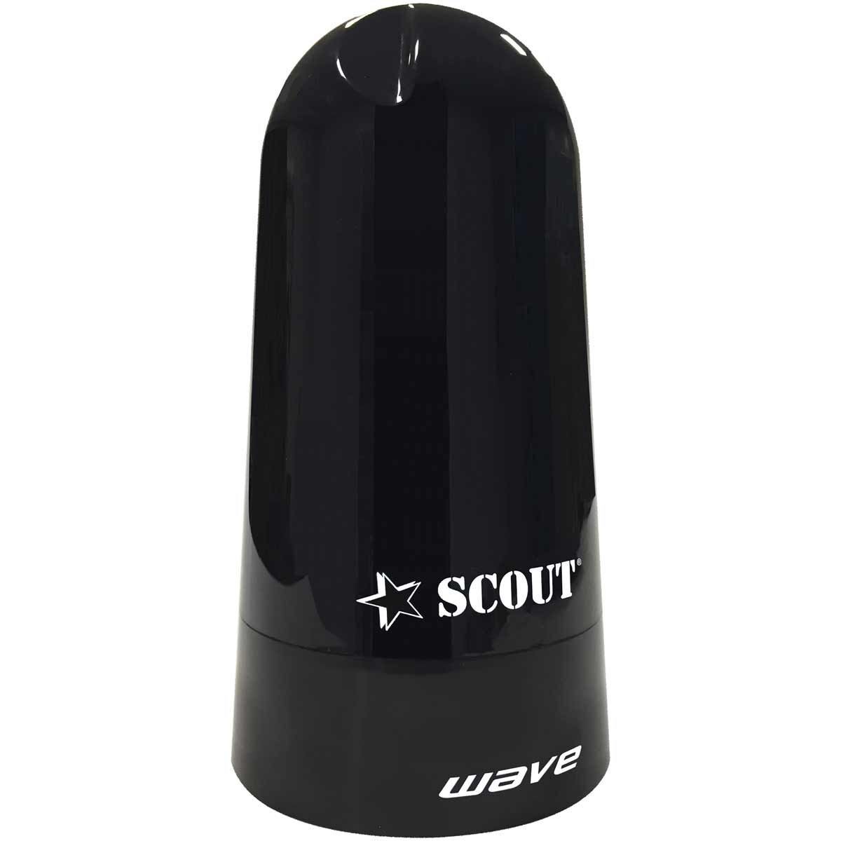 Scout Wave 4" Omnidirectional TV/FM Antenna Kit with Splitter (Black)