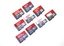 Lot of 9 SanDisk 32Gb microSD Memory Cards Micro SD Ultra  Ultra Plus