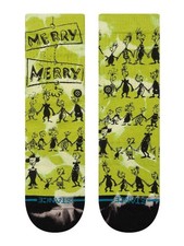 STANCE L 3-5.5 Youth The Grinch Socks Crew Kids Unisex 1 Pair Down in Whoville