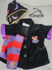 Build-A-Bear VINTAGE HARRY POTTER WIZARD ACADEMY Teddy COMPLETE VELVET COSTUME