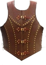 Medieval Viking pirate leather Vest Armor Larp Cosplay renaissance Costume Armor