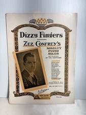 Sheet Music - Dizzy Fingers 1923 Zez Comfreys Novelty Piano Solos - Antique