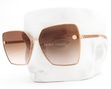 Versace Sunglasses Polished Rose Gold Brown Gradient MOD 2270D 1412/13 with Case