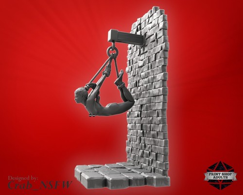 Hängebondage Miniature Donjon De Plaisir Figurine NSFW Érotique Cadeau 75mm - Afbeelding 3 van 8