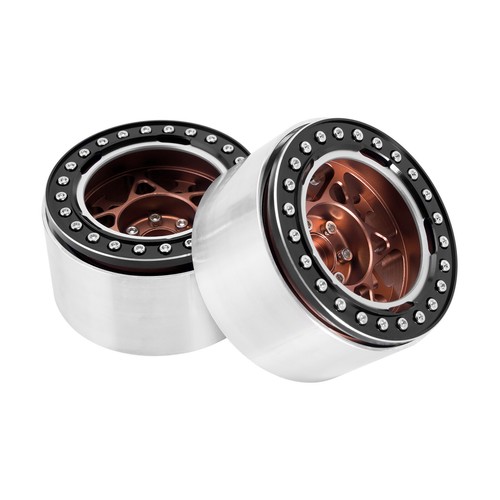 INJORA Offset -10mm 2.2" Beadlock Wheels for SCX10 RR10 Wraith TRX4 TRX6,W2208 - Picture 21 of 22