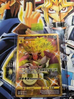 Pokemon Card Rillaboom NM Secret Rare Gold Card 197/189 Darkness Ablaze  2020 TCG | eBay