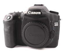 Canon EOS 40D 10.1MP Digital SLR Camera - Black Body Only with Battery Grip 