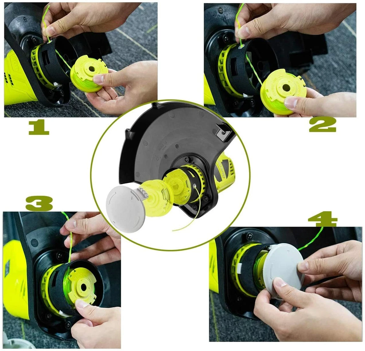For Ryobi Replacement Twisted 0.080 In. String Trimmer Auto Feed