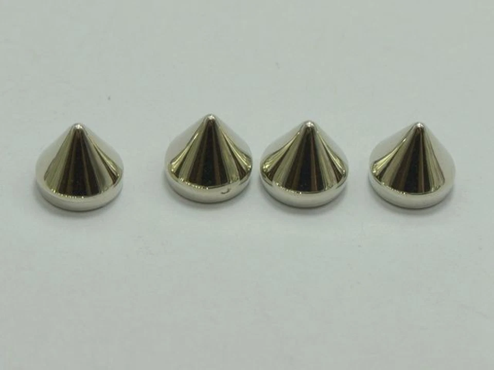 200 Серебряного тона панк акриловый шип конус запонки 8 X 8 мм без отверстия плоский кабошон - Изображение 4 из 4