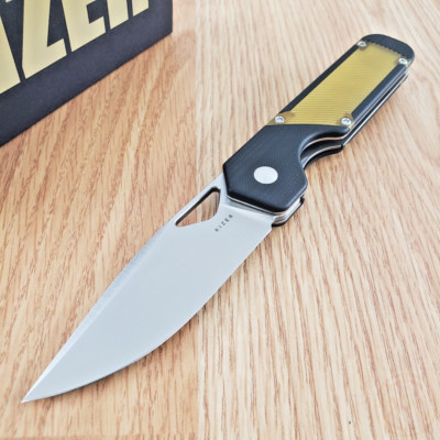 Kizer Cutlery Militaw Folding Knife 3.38'' Nitro V Steel Blade G10/PEI Handle