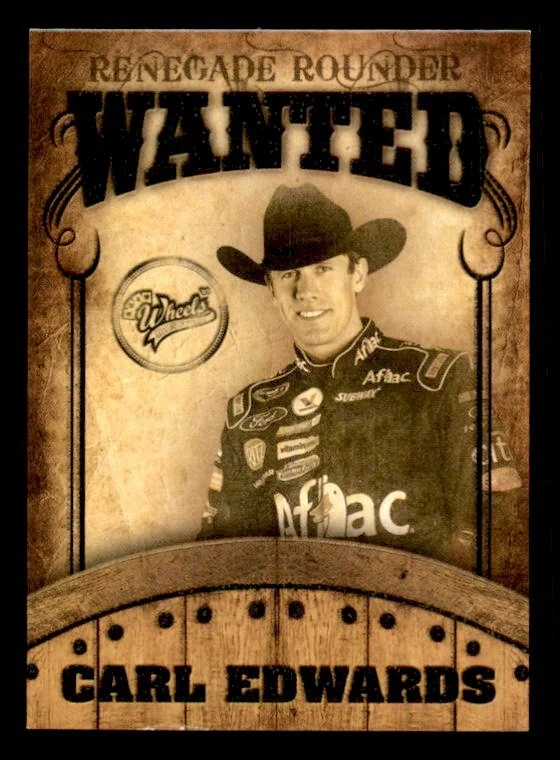 2009 Wheels Main Event Nascar Renegade Rounder Wanted Insert Complete Set 1-9 - Image 2 of 4