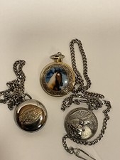 QUARTS POCKET WATCHES LOT FOR PARTS OR REPAIR  