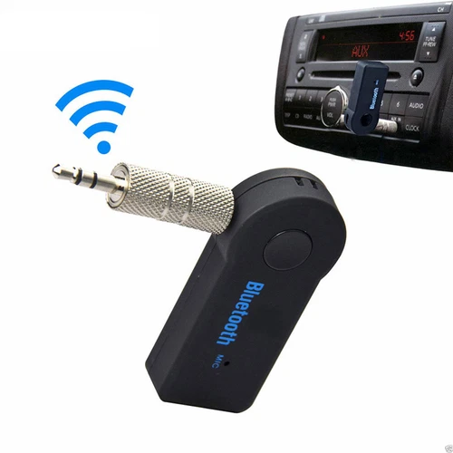 Wireless Bluetooth 3.5mm AUX Audio Stereo Music Home Car Receiver Adapter Mic