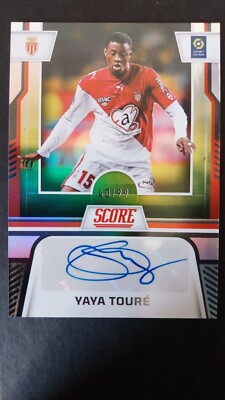 Yaya Touré ''As Monaco'' Autogramm 40/99 Panini Score Ligue 1 2023/2024