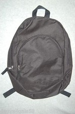 Boys Backpack 2 Compartment Padded Adjustable Straps Solid BLACK