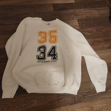 Vintage Extremely Rare University Of Tennessee Notre Dame Football Crewneck 1991
