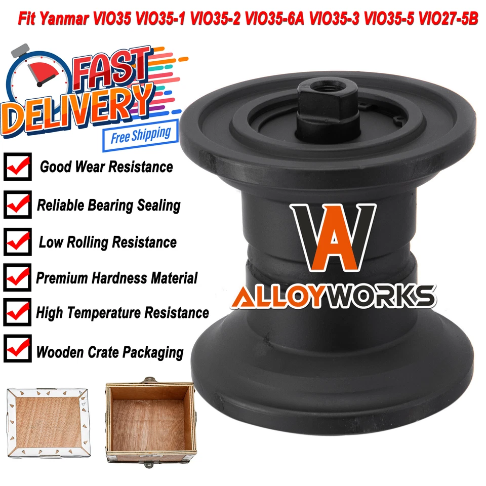 Rolo inferior ajuste Yanmar VIO35,VIO35-1 VIO35-2 VIO35-6A VIO35-3 VIO35-5 VIO27-5B - Imagem 3 de 4