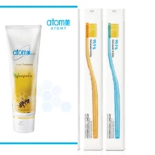 Atomy Toothpaste,GreenTeaExtractOralCare 1 X 200grams (1pcs), Toothbrush(2pcs)