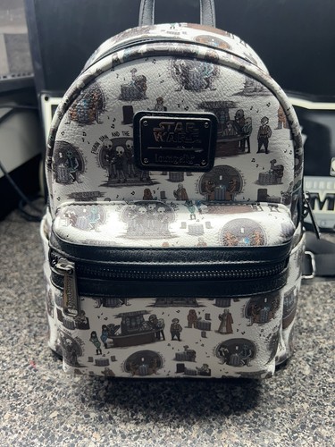 Loungefly Star Wars Mos Eisley Cantina Mini Backpack Used