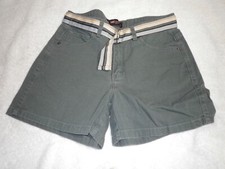 Vintage Lee Riveted Ultimate 5 short shorts 10M x 4 1/2" inseam Army Green belt