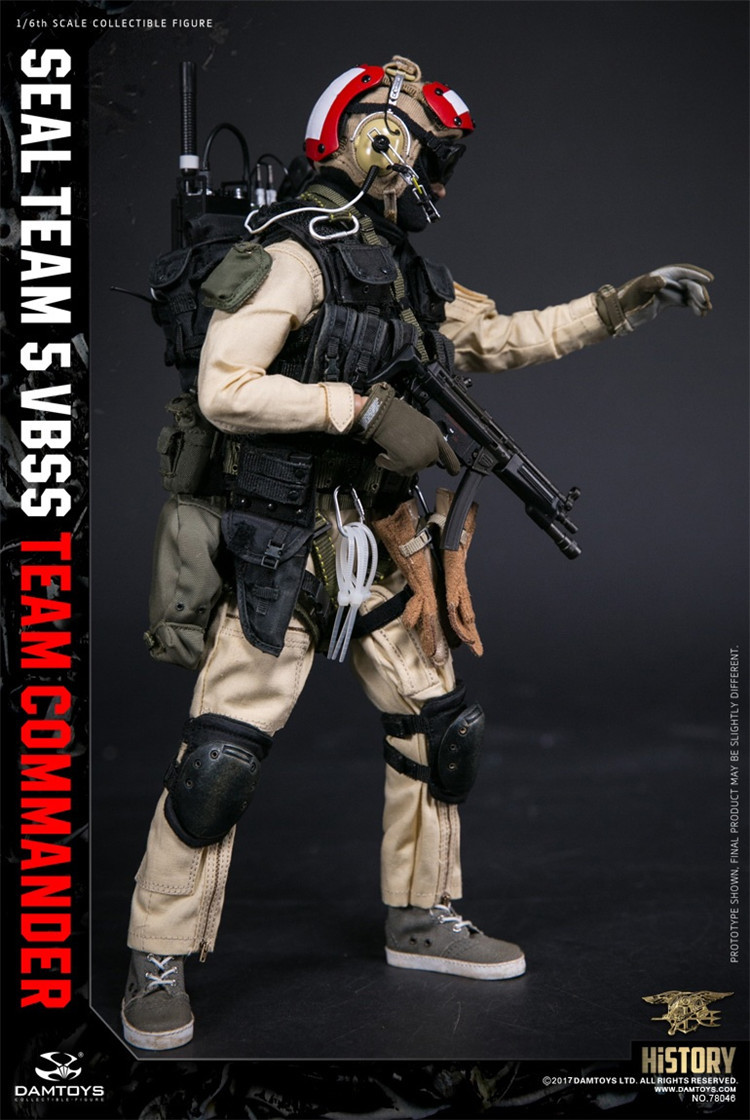 DAMTOYS 78046 1/6 Seal Team 5 VBSS Team Leader Figure Red Helmet