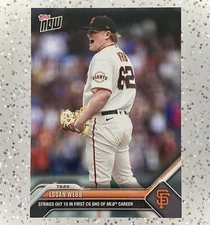 LOGAN WEBB 2023 Topps NOW #547 - 1st Career CG Shut Out - SSP Print Run: 550