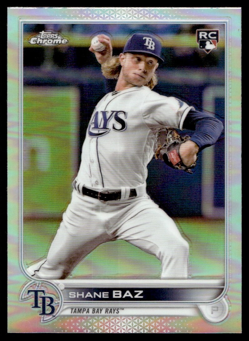 2022 Topps Chrome Refractor Shane Baz Rookie G48 Tampa Bay Rays #201