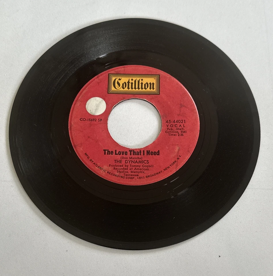 The Dynamics - Ice Cream Song 7” Soul Funk Vinyl Record VG+ Condition - Image 4 of 4