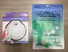 NEW IMPRESSION VANITY LITTLE MERMAID ARIEL WHITE SEASHELL COMPACT MIRROR GIFT