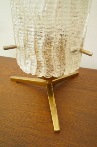 50s 60s Kalmar brass lamp Messing Lampe mid century modern tripod Tischlampe  - Bild 1 von 8