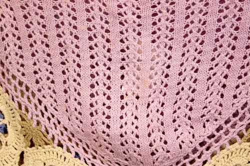 Y2K Limited Too Purple Poncho Knitted Crochet Fringe Flower Lavender Pastel Sm - Picture 6 of 8