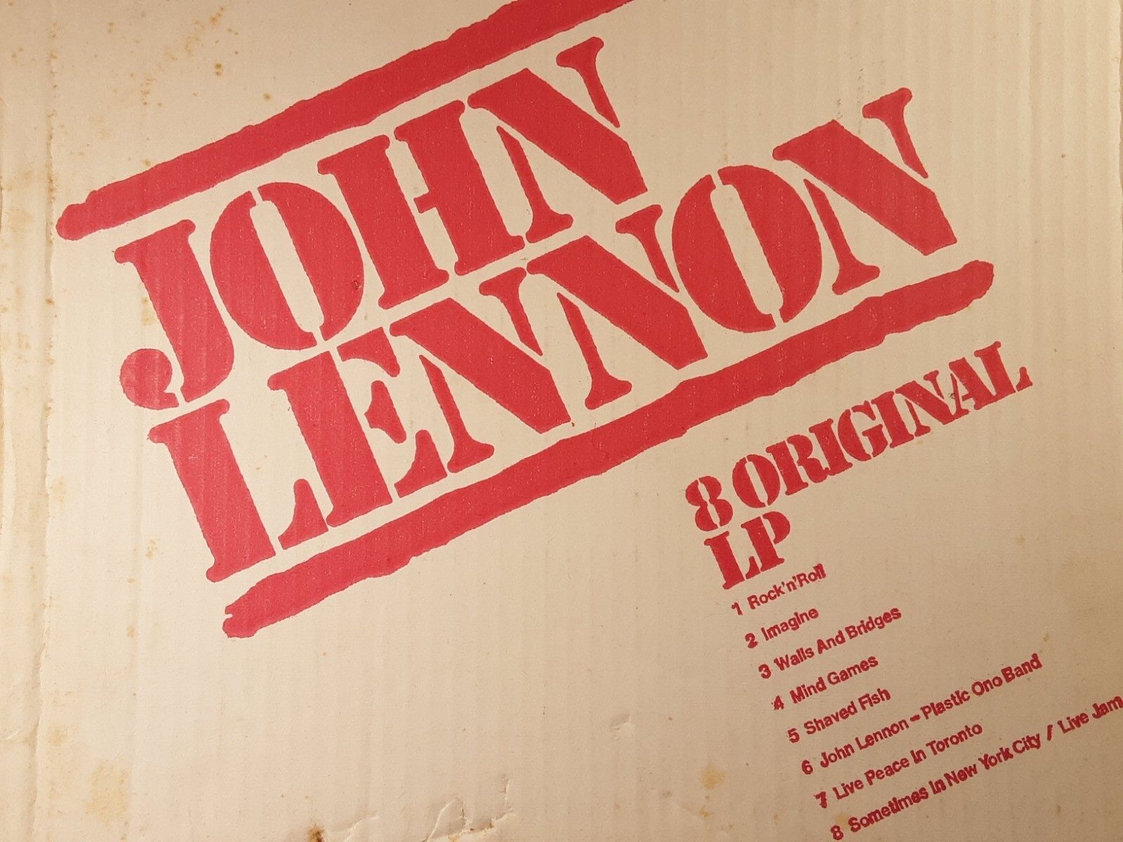 THE BEATLES = John Lennon Album / LP box Held 8 Albums eBay