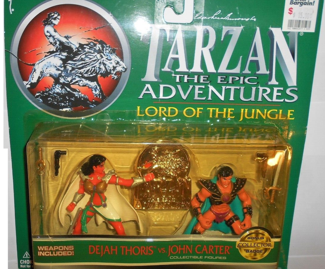 TARZAN epic adventures Trendmasters 1995 DEJAH Thoris vs JOHN