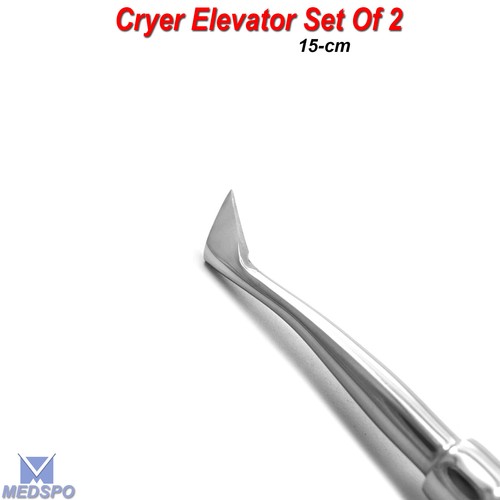 Dental Surgery Cryer Root Elevator Oral Instruments Stainless Steel Set Of 2 CE - Picture 2 of 6