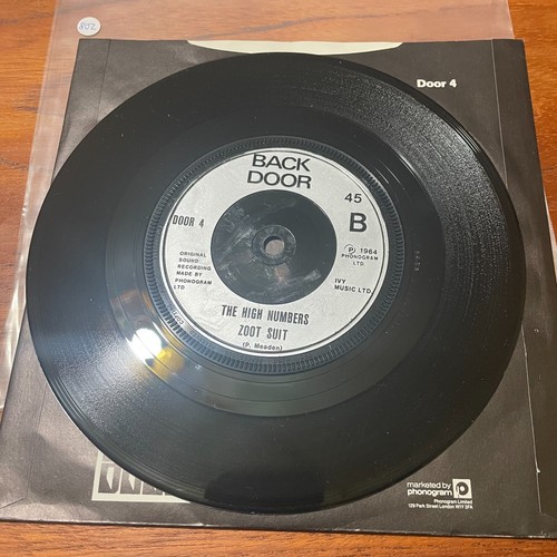 HIGH NUMBERS (The Who) ZOOT SUIT / I'M THE FACE 7" Back Door Record UK 45 - a802 - Picture 3 of 4
