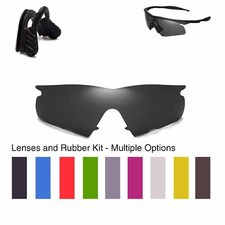 Walleva Lenses and Black NosePad for Oakley M Frame Hybrid - Multiple Options