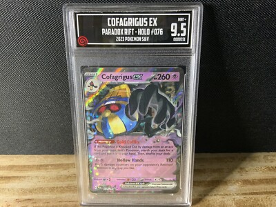 Pokémon TCG Cofagrigus ex Paradox Rift 076/182 Holo TCCG 9.5 Mint
